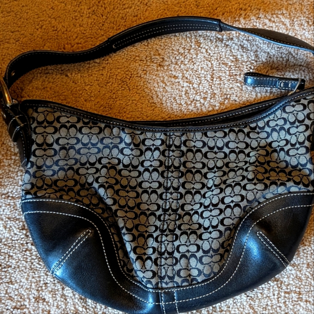 Coach Black Leather Bag
